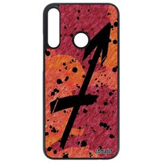 Чехол на смартфон Huawei P40 Lite E, "Знак зодиака" Каллиграфия Zodiac Utaupia