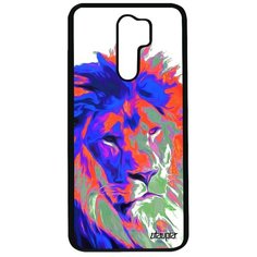 Чехол на смартфон Redmi 9, "Лев" Хищник Царь Utaupia