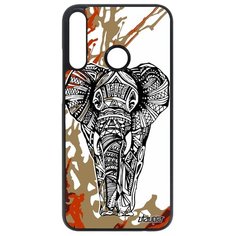Чехол на смартфон P40 Lite E, "Слон" Elephant Мудрый Utaupia