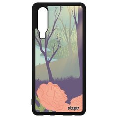 Чехол на смартфон P30, "Лесные розы" Озеро Пейзаж Utaupia
