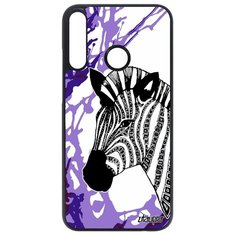 Чехол на смартфон Huawei P40 Lite E, "Зебра" Horse Полосатая Utaupia