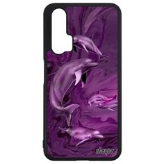 Чехол на смартфон Honor 20 Pro, "Дельфины" Нарвал Животные Utaupia