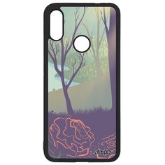 Чехол на смартфон Xiaomi Redmi Note 7, "Лесные розы" Озеро Свет Utaupia