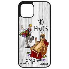 Чехол на смартфон Apple iPhone 12 pro max, "No prob lama" Комикс Лама драма Utaupia