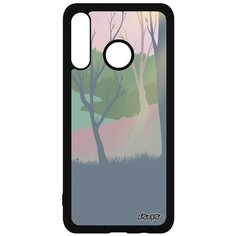 Чехол на смартфон P30 Lite, "Лесные розы" Озеро Лес Utaupia