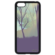 Чехол на смартфон Huawei Y5 2018, "Лесные розы" Лес Дерево Utaupia