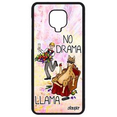 Чехол на смартфон Xiaomi Redmi Note 9 Pro, "No drama lama" Комичный Супер лама Utaupia