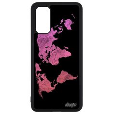 Чехол на смартфон Samsung Galaxy S20, S20 5G, "Карта мира" География Глобус Utaupia