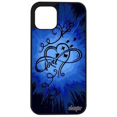 Чехол на смартфон iPhone 12 pro max, "Бесконечность" Сердце Love Utaupia
