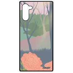 Чехол на смартфон Galaxy Note 10, "Лесные розы" Природа Озеро Utaupia