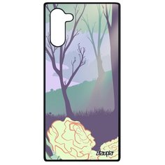 Чехол на смартфон Galaxy Note 10, "Лесные розы" Дерево Свет Utaupia