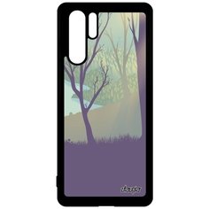 Чехол на смартфон Huawei P30 Pro, "Лесные розы" Озеро Дерево Utaupia