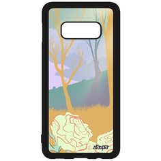Чехол на смартфон Samsung Galaxy S10e, "Лесные розы" Озеро Лес Utaupia