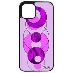 Чехол на смартфон iPhone 12 pro, "Круги" Узор Сфера Utaupia
