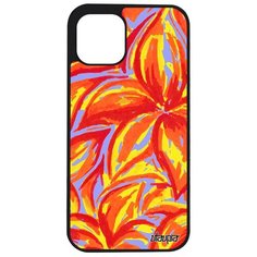 Чехол на смартфон iPhone 12 pro max, "Цветочный узор" Магнолия Лепестки Utaupia