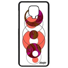 Чехол на смартфон Xiaomi Redmi Note 9 Pro, "Круги" Эффект Рисунок Utaupia