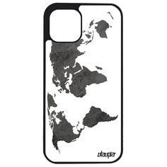 Чехол на смартфон Apple iPhone 12, "Карта мира" Материк Атлас Utaupia