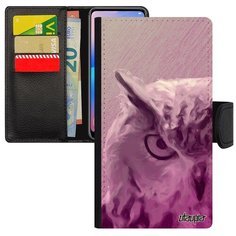 Чехол книжка на смартфон Apple iPhone SE 2020, "Сова" Животные Сыч Utaupia