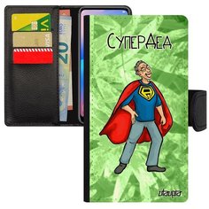 Чехол-книжка на смартфон Apple iPhone SE 2020, "Супердед" Супергерой Герой Utaupia