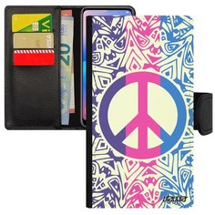 Чехол-книжка на смартфон Apple iPhone SE 2020, "Peace and Love" Символ Стрит-арт Utaupia
