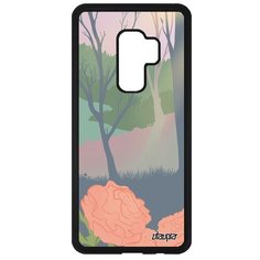 Чехол на смартфон Samsung Galaxy S9 Plus, "Лесные розы" Лес Природа Utaupia