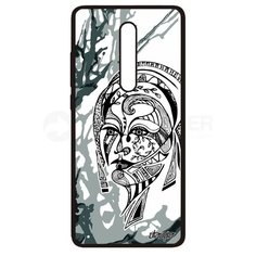 Чехол на смартфон Mi 9T Pro, "Портрет женщины" Цветок Трибал Utaupia