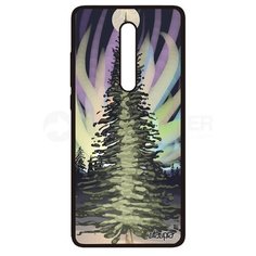 Чехол на смартфон Xiaomi Mi 9T, "Зимняя ель" Зима Сияние Utaupia