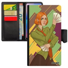 Чехол книжка на смартфон iPhone SE 2020, "Фокусник" Трюк Карты Utaupia
