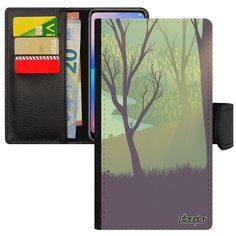 Чехол книжка на смартфон Apple iPhone XS, "Лесные розы" Природа Пейзаж Utaupia