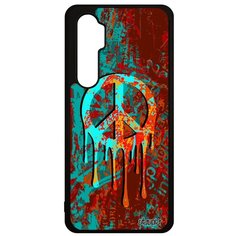 Чехол на смартфон Mi Note 10 Lite, "Peace and Love" Мандала Стрит-арт Utaupia