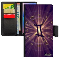 Чехол-книжка на смартфон iPhone SE 2020, "Гороскоп" Zodiac Календарь Utaupia