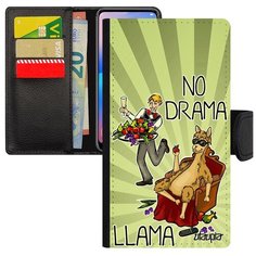 Чехол-книжка на смартфон iPhone SE 2020, "No drama lama" Шутка Супер лама Utaupia