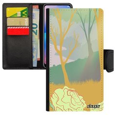 Чехол книжка на смартфон Apple iPhone XR, "Лесные розы" Дерево Лес Utaupia