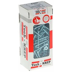 Саморезы универсальные 40х5,0 мм (200 шт) оцинкованные - коробка с ок. Tech-Kr