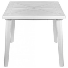 Стол обеденный садовый Стандарт Пластик квадратный, белый