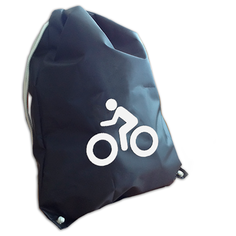 Мешок для обуви со световозвращающей аппликацией COVA, 36х48cm, черный, Вело