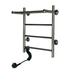 Полотенцесушитель электрический INDIGO Line с полкой 50/50 провод слева, с возможностью скрытого подключения