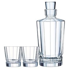 Набор 3 предмета графин МАКАССАР+2 стакана Cristal Darques