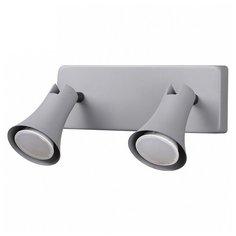 Спот Odeon Light, 2х50W, серый, размеры (мм)-230х100х120, плафон - серый