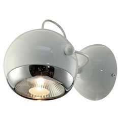 Спот ST-Luce, 1х75W, белый, размеры (мм)-190x190x200, 2800-3200К, плафон - белый, неокрашенный, хром