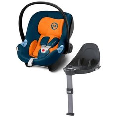 Автокресло-переноска группа 0+ (до 13 кг) Cybex Aton M i-Size + Isofix Base M, tropical blue
