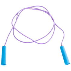 Скакалка пвх с пластмассовой ручкой, цвет в Basefit асс., 2,5м (только по 10 шт.)