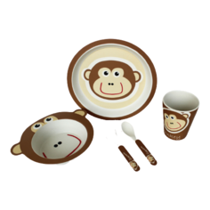 Набор бамбуковой посуды "Обезьянка", 5 предметов Bambooware