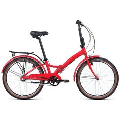 Велосипед 24" Forward Enigma 3.0 AL 20-21 г, 14" Красный матовый/Белый 1BKW1C443005