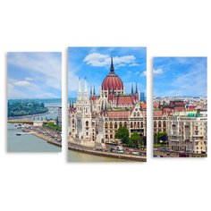 Модульная картина на холсте "Будапешт" 120x74 см Modulka.Ru