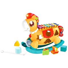 Игрушка развивающая Haunger Лошадка-ксилофон Оранжевый Huanger