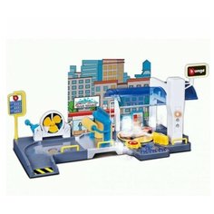 Bburago Street Fire Игровой набор Автомойка, с зеленой машинкой