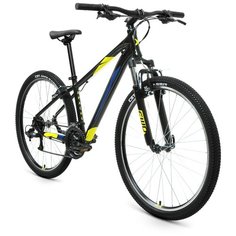 Велосипед 27,5" Forward Apache 27,5 1.2 S AL чёрный/жёлтый 20-21 г рама 15" RBKW1M37GS02