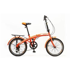 Велосипед 20" Hogger FLEX V складной 7 скоростей оранжево-чёрный