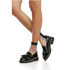 Носки женские с вышивкой "Встреча под цветочным дождем" Le Cabaret (коралловый; антрацитовый; белый) р-р 36-40 1пара